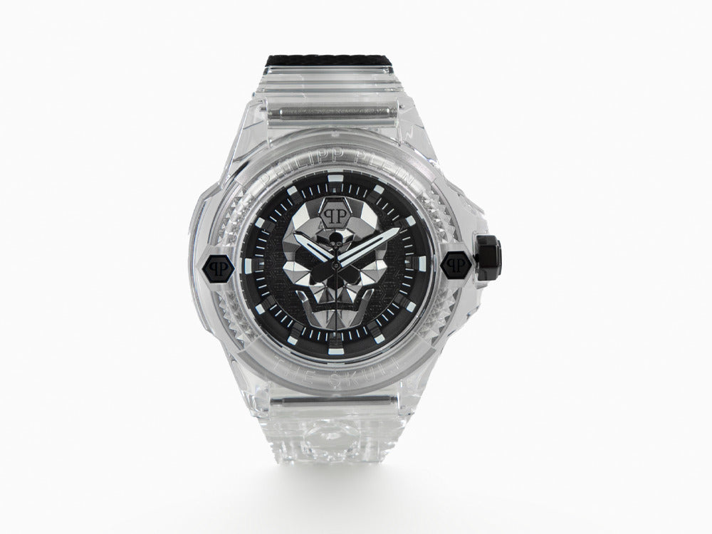 Philipp Plein The Skull Synthetic Quartz Watch, Black, 44mm, PWWAA0423
