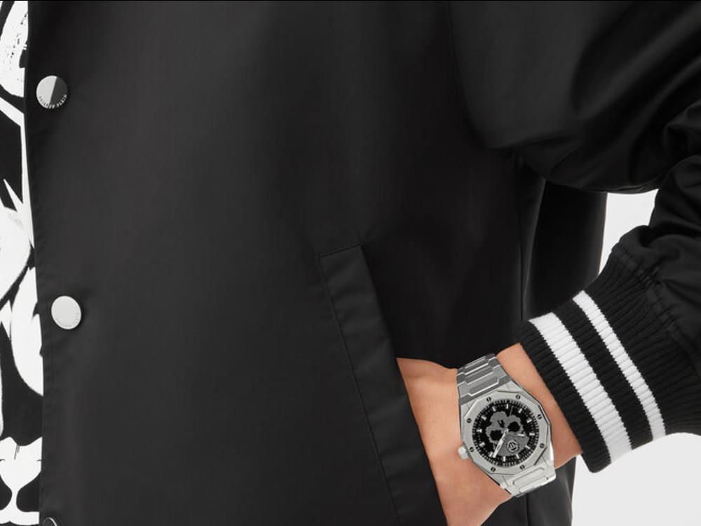 Philipp Plein Plein Deluxe Quartz Watch, Black, 44 mm,  PWWGA0126