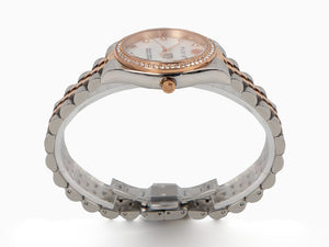 Philipp Plein Date Superlative Quartz Watch, Rose Gold, White, 34 mm, PWYAA0223