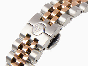 Philipp Plein Date Superlative Quartz Watch, Rose Gold, White, 34 mm, PWYAA0223