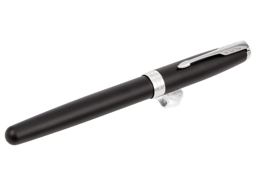 Parker Sonnet Fountain Pen, Lacquer, Palladium Trim, Black, 1931522