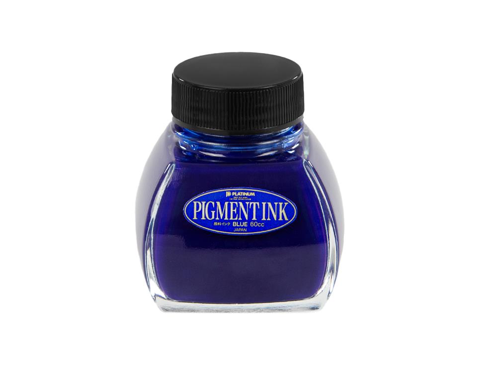 Platinum Ink Bottle, 60ml. Blue, Pigment ink