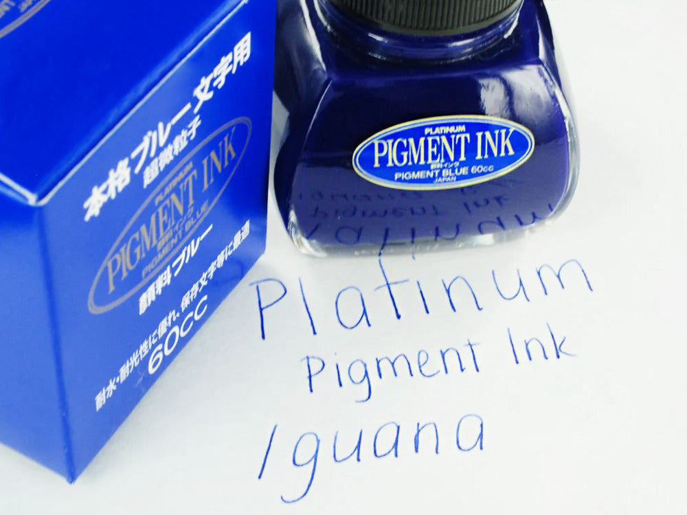 Platinum Ink Bottle, 60ml. Blue, Pigment ink