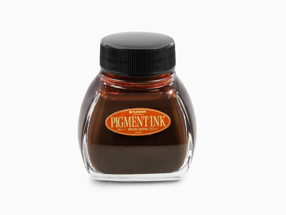 Platinum Ink Bottle, 60ml. Sepia, Pigment ink