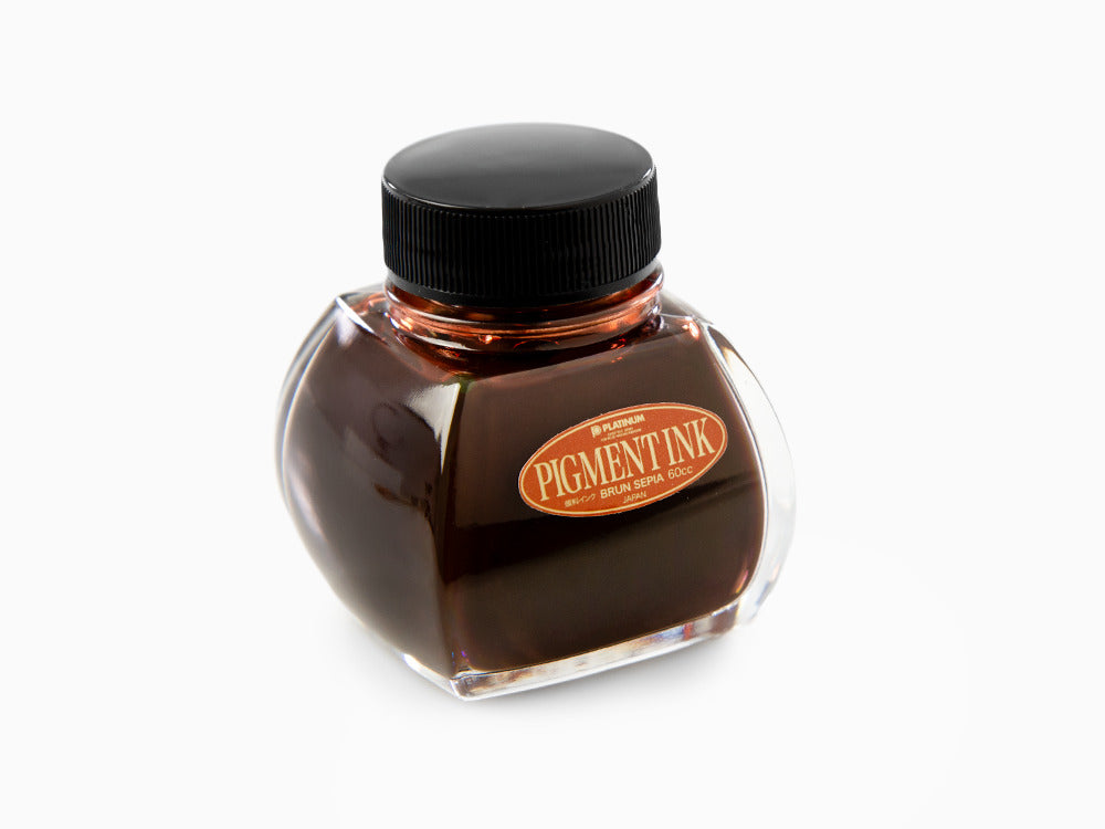 Platinum Ink Bottle, 60ml. Sepia, Pigment ink