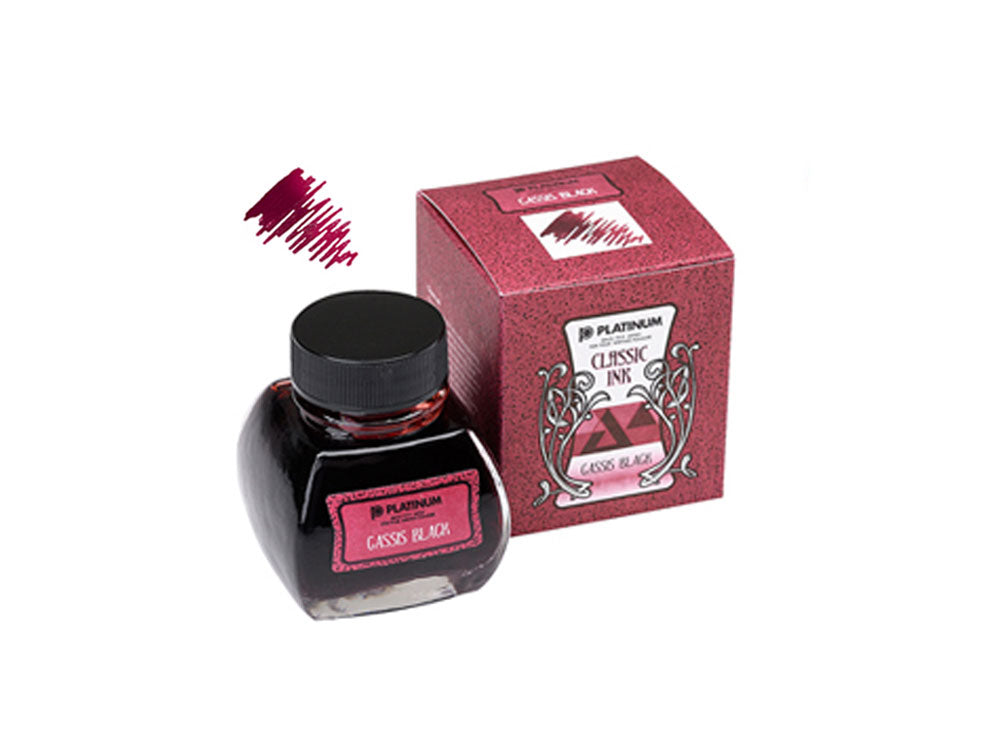 Platinum Ink Bottle, 60ml, Cassis Black, INKK-2000-15