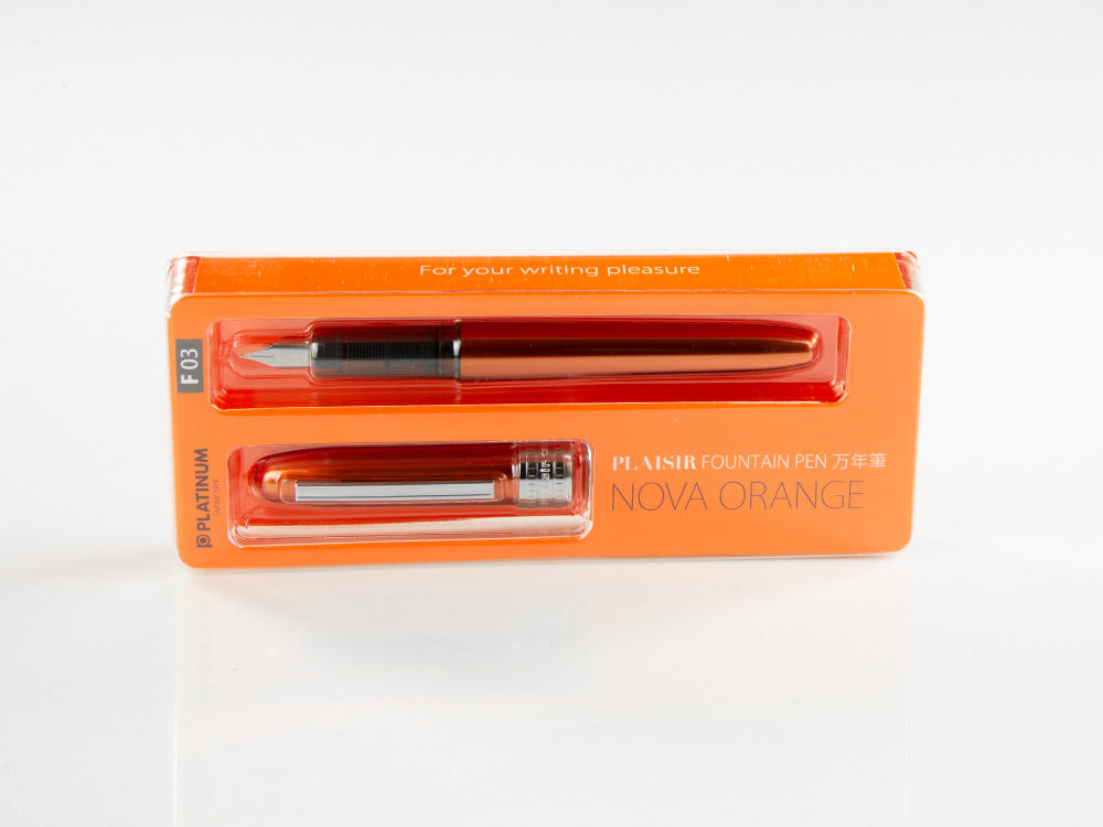 Platinum Plaisir Fountain Pen Nova Orange, Aluminium, PGB-1000-25