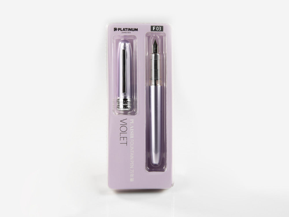 Platinum Plaisir Fountain Pen, Anodized aluminium, Violet, PGB-1000-28