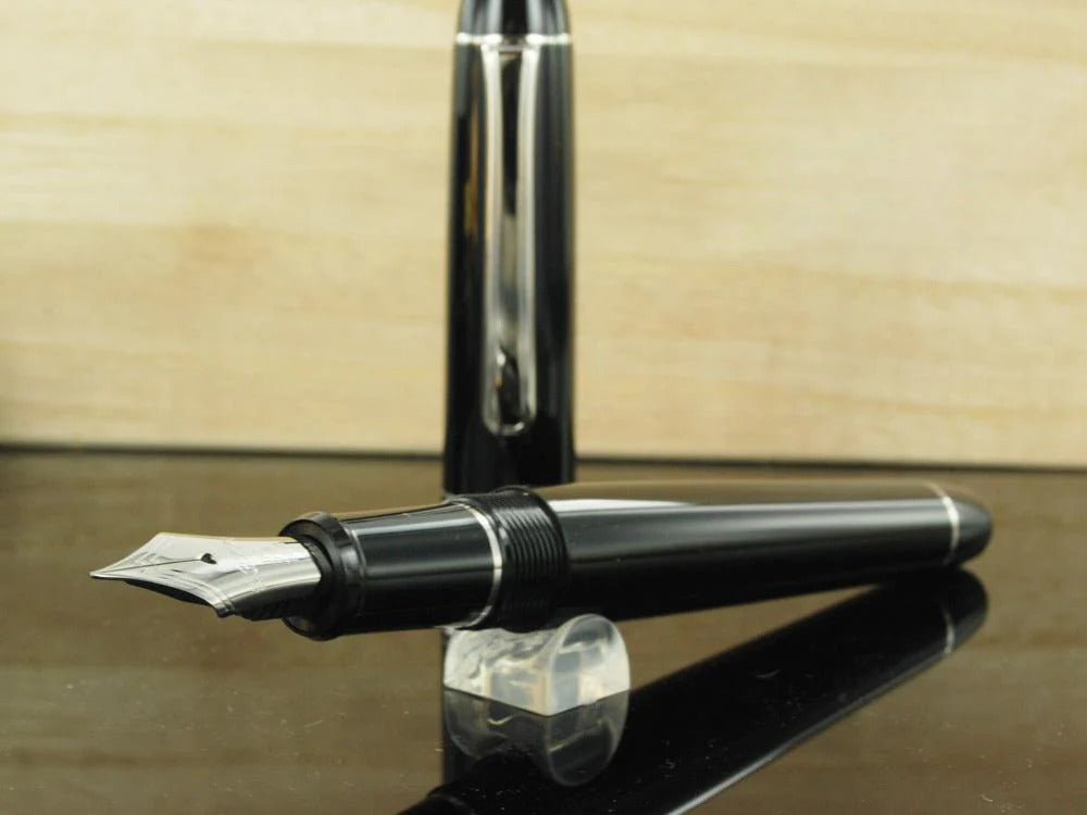 Platinum Century Fountain Pen, Resin, Chrome Trim, PNB-18000CR-7