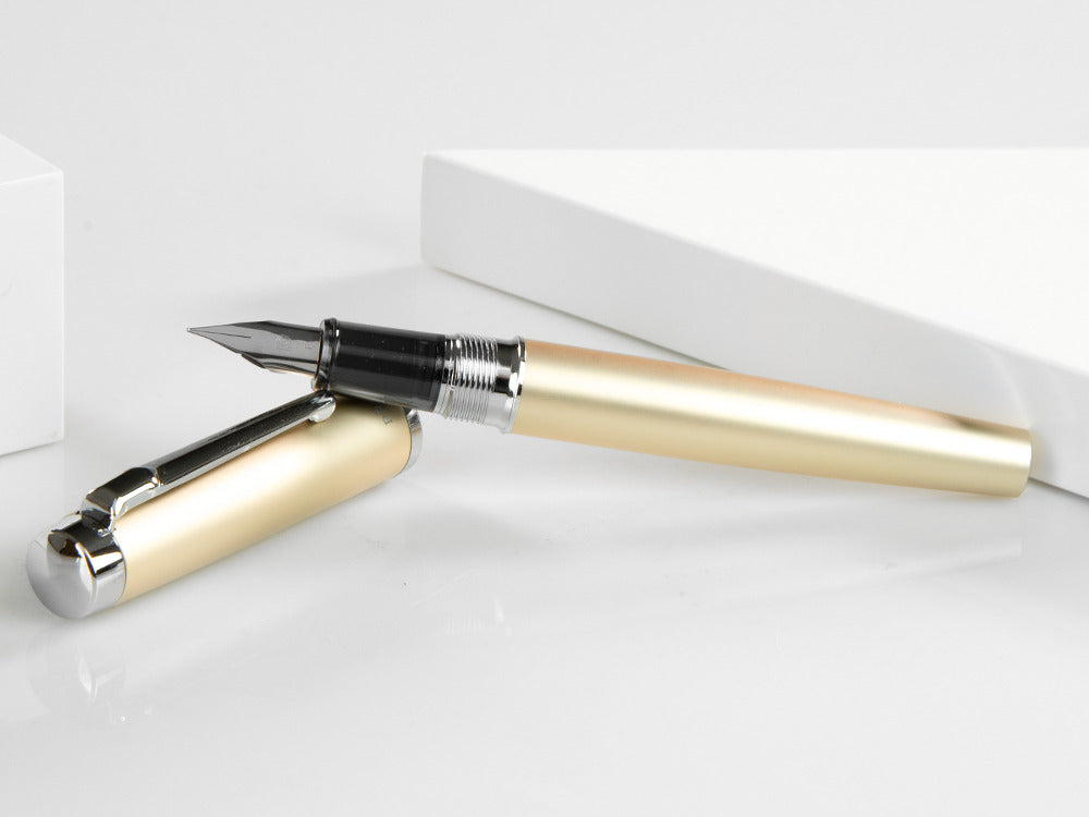 Platinum Procyon Champagne Gold Fountain Pen, Aluminium, PNS-8000-78