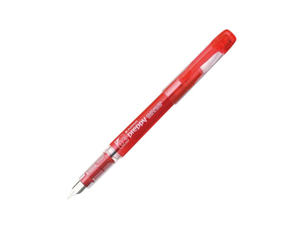 Platinum Preppy Fountain Pen, Polycarbonate, Red, PSQ-300-11