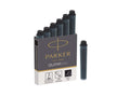 Parker Ink Cartridges, Mini, 6 Units, Black, 1950407