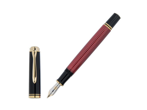 Pelikan Fountain Pen Souverän M400 - Black & Red, 904920 - Iguana Sell
