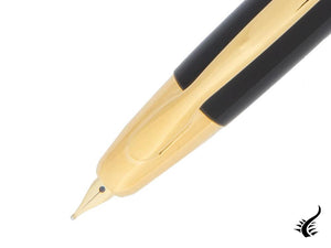 Pilot Capless Fountain Pen, Black, Gold, FK-1500-AU-BLACK