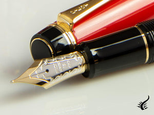 Pilot Custom 845 Red Fountain Pen, Ebonite and Urushi lacquer, FKV-5MR-R