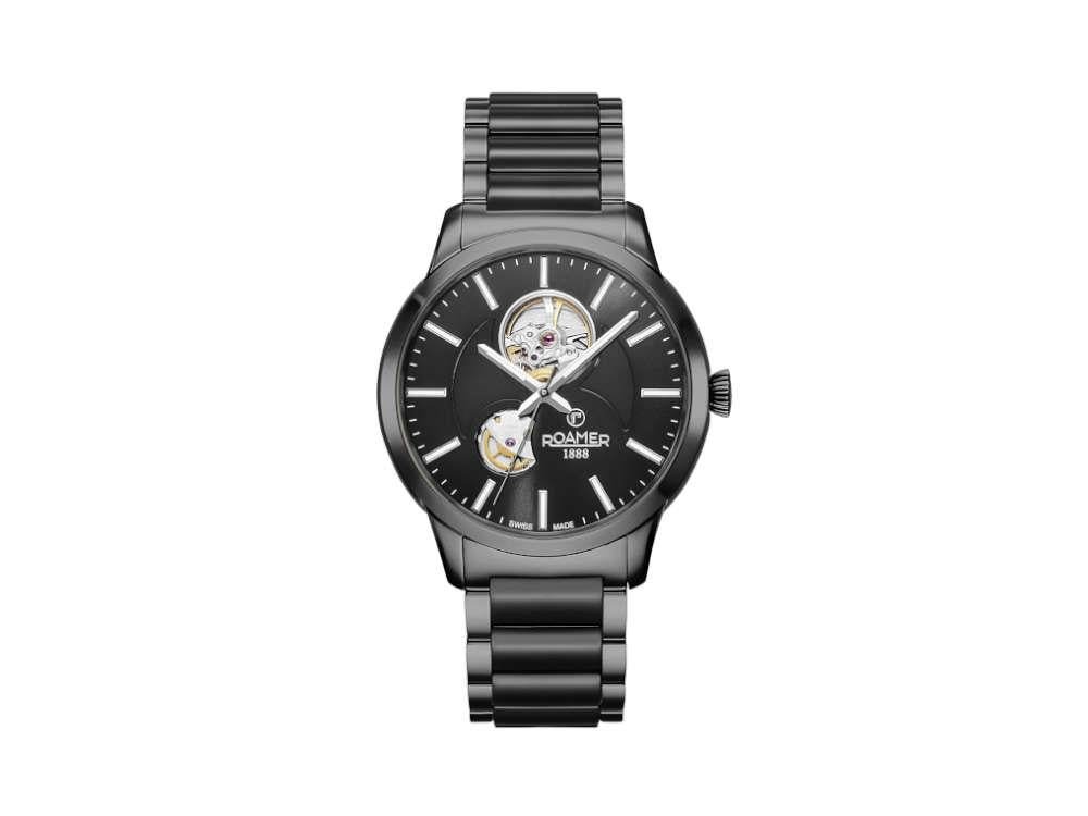 Roamer C-Line Automatic Watch, ETA 2824-2, 41 mm, Black, 672661 40 55 60