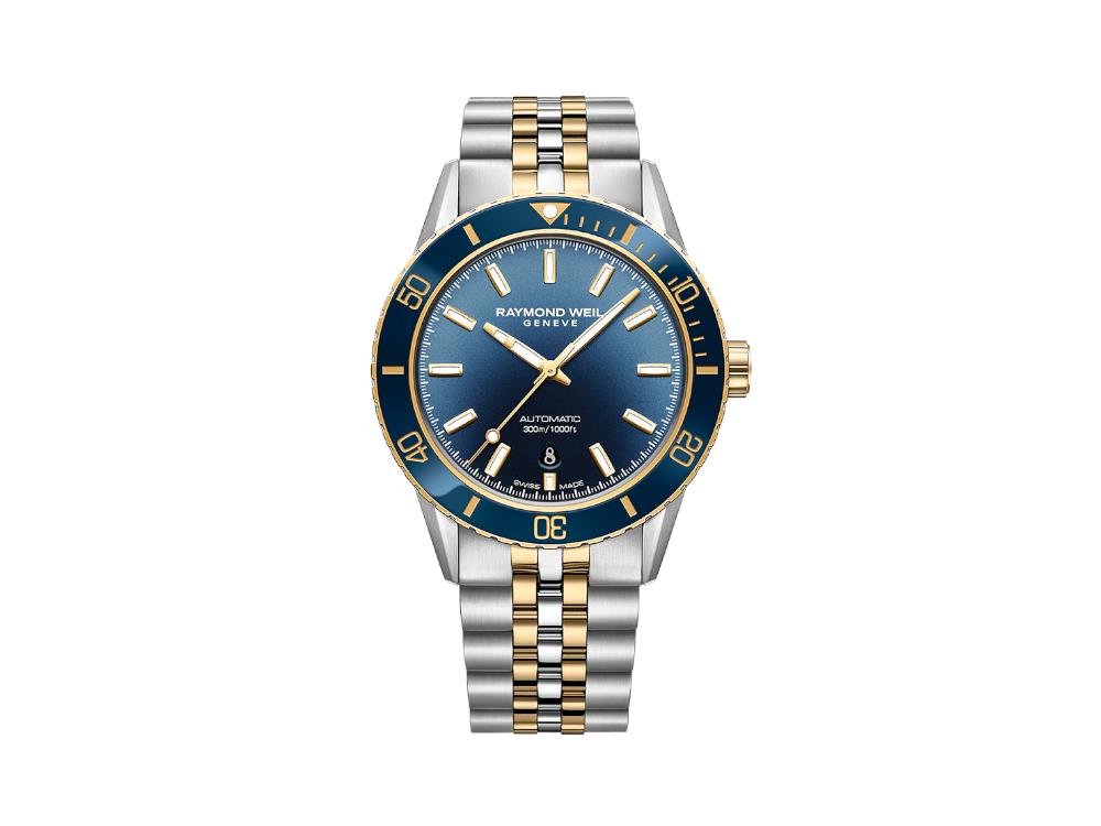 Raymond Weil Freelancer Diver Automatic Watch, Two Tone, 42,5mm, 2775-SP3-50051