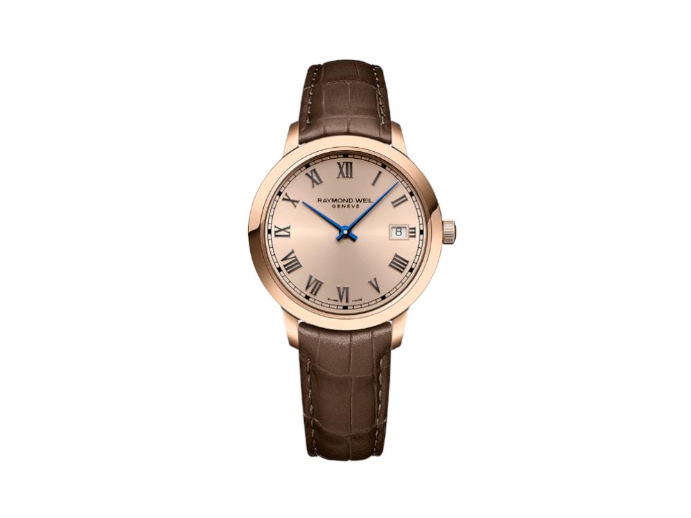 Raymond Weil Toccata Ladies Brown Leather Quartz Watch, 34 mm, 5385-PC5-00859