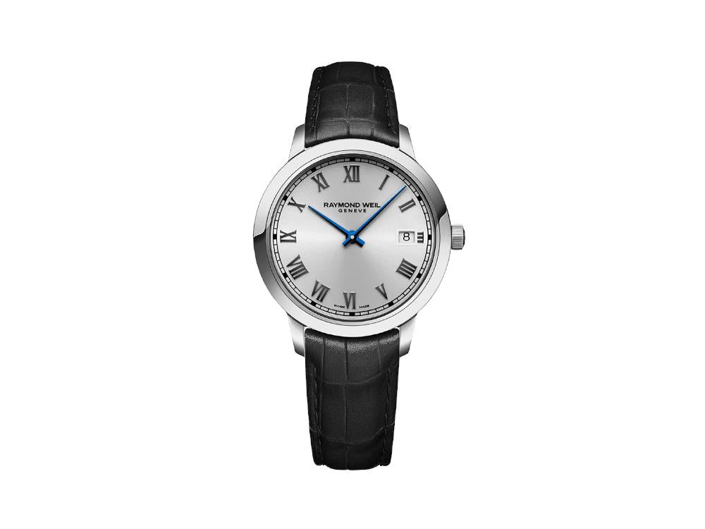Raymond Weil Toccata Ladies Black Leather Quartz Watch, 34 mm, 5385-STC-00659