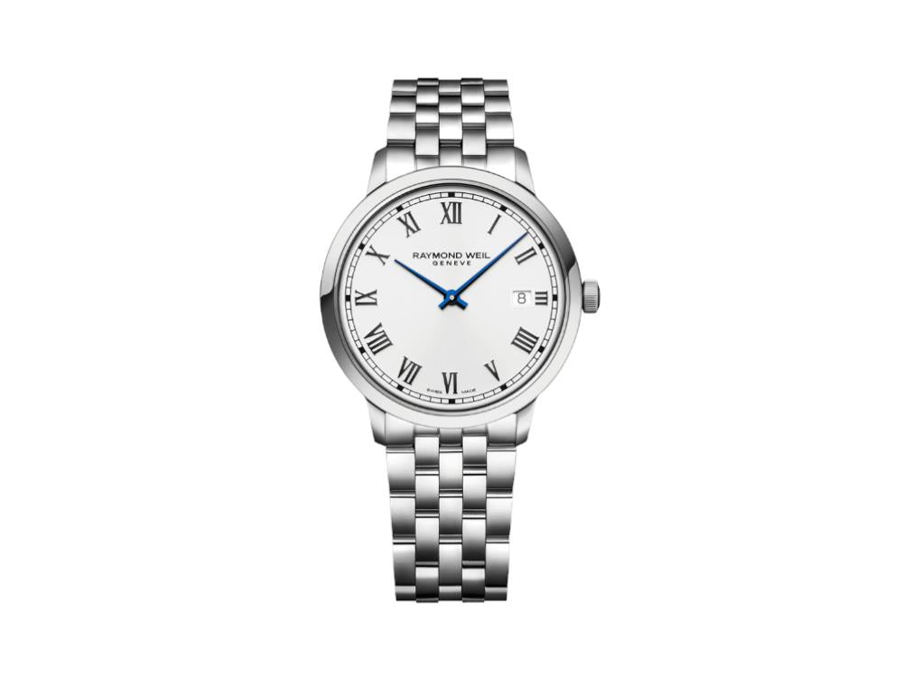 Raymond Weil Toccata Men's Classic Quartz Watch, White, 39 mm, 5485-ST-00359