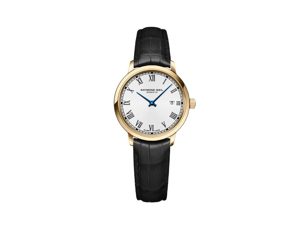 Raymond Weil Toccata Ladies Gold PVD Leather Quartz Watch, 29 mm, 5985-PC-00359