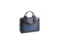 S.T. Dupont Le Grand Atelier Document case, Leather, Blue, Zip, 191365