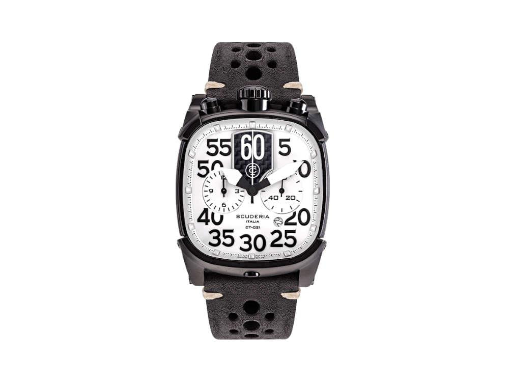Scuderia Scrambler Quartz Watch, PVD, White, 44 mm, Sapphire Crystal, CWEF00319