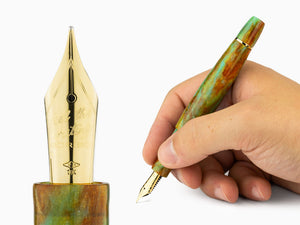 Scribo La Dotta Valverde Fountain Pen, 18K, Limited Edit, DOTFP10YG1803