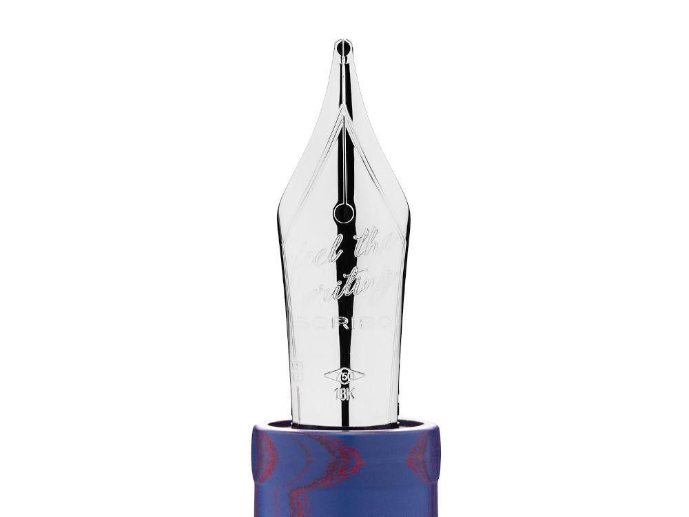 Scribo La Dotta Paradisus Fountain Pen, 14K, Blue DOTFP25PL1403