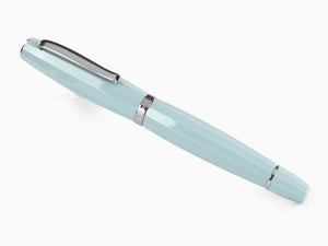 Scribo Feel Fountain Pen, Blue Resin, Ruthenium, Flex nib, FEEFP03RT1403