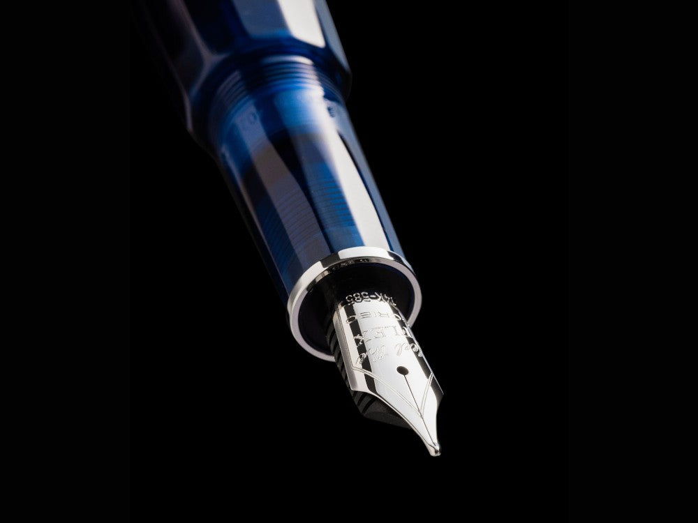 Scribo Feel Blu Sospeso Fountain Pen 14K, Limited Edition, FEEFP46PL1403