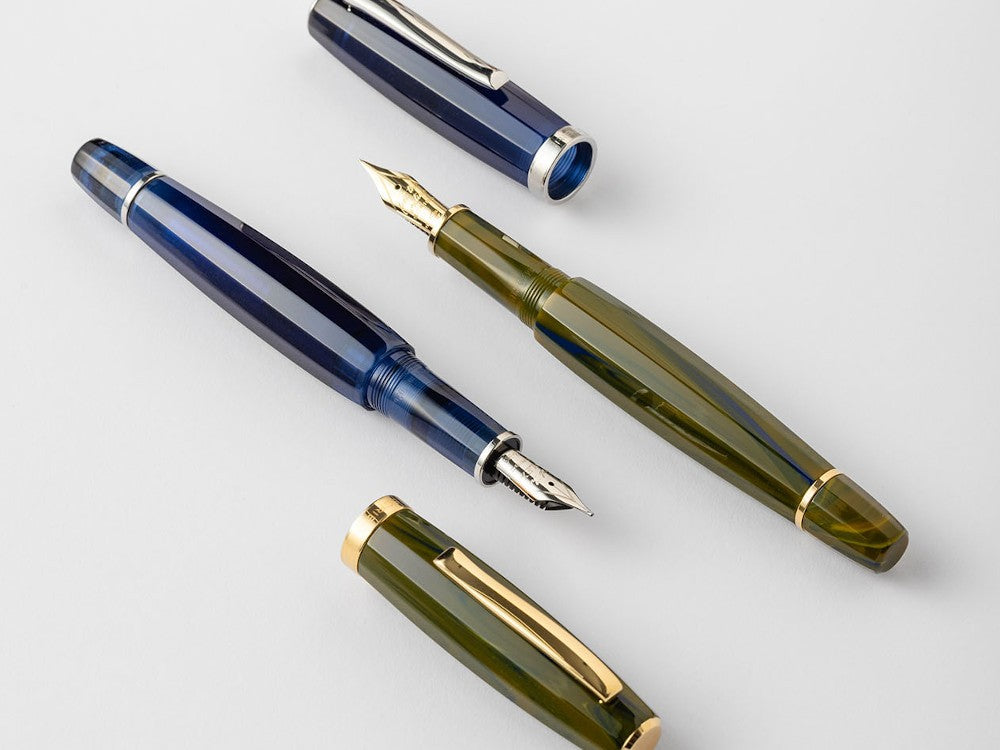 Scribo Feel Blu Sospeso Fountain Pen 14K, Limited Edition, FEEFP46PL1403