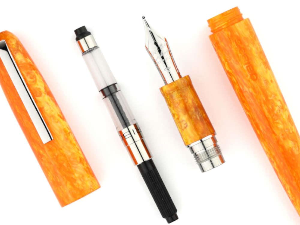 Scribo Piuma Corniola Fountain Pen, 14K, Limited Edition, PIUFP15PL1403