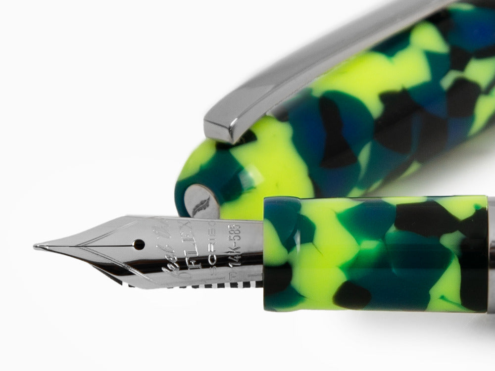 Scribo Piuma Popart Fountain Pen, 14K, Limited Edition, PIUFP18PL1403