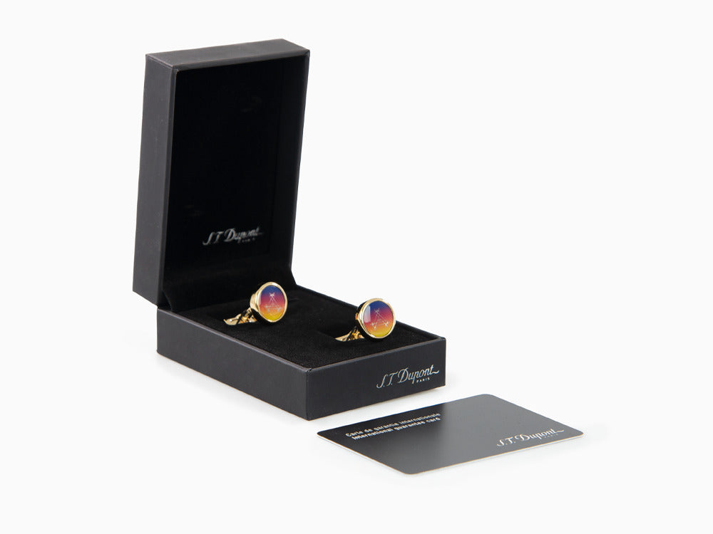 S.T. Dupont Montecristo L'Aurore Limited Edition Cufflinks, Purple, 005714