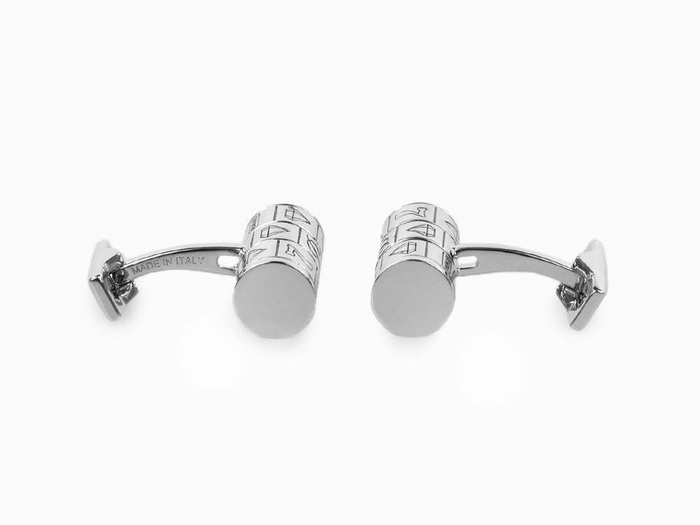 S.T. Dupont Line D Gamble Cufflinks, Palladium, 005748