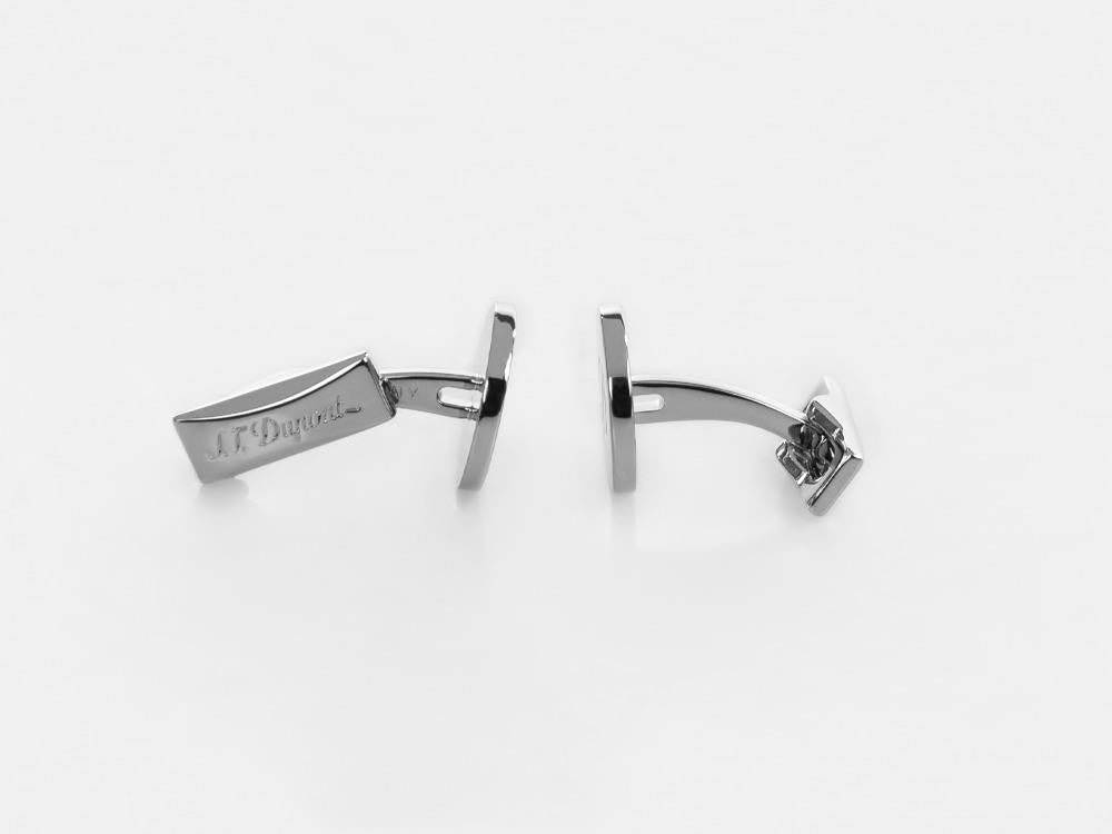 S.T. Dupont D Cufflinks, Silver, 005837