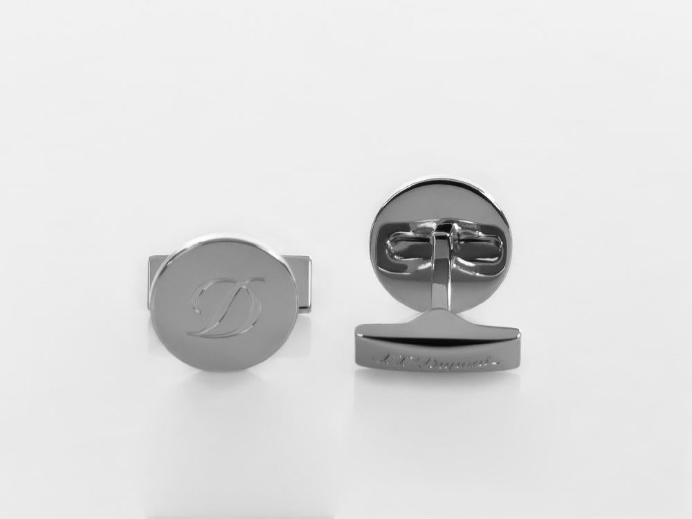 S.T. Dupont D Cufflinks, Silver, 005837