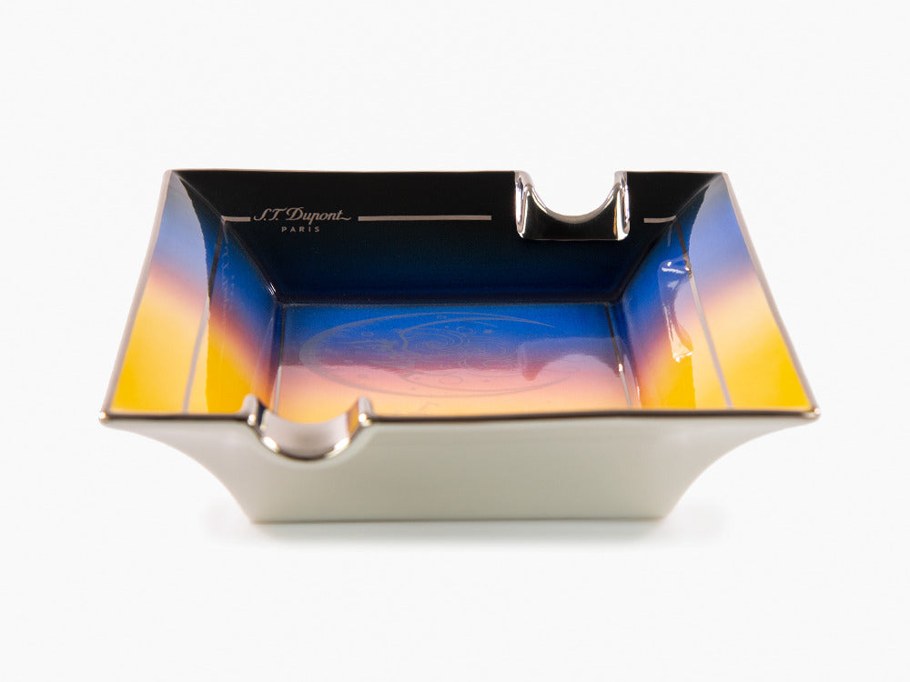 S.T. Dupont Montecristo La Nuit Ashtrays, Porcelain, Yellow, 006435