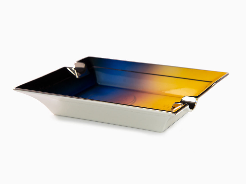 S.T. Dupont Montecristo La Nuit Ashtrays, Porcelain, Yellow, 006435