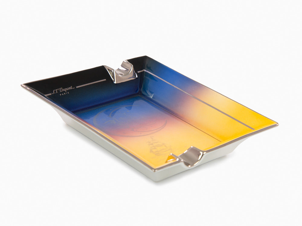 S.T. Dupont Montecristo La Nuit Ashtrays, Porcelain, Yellow, 006435