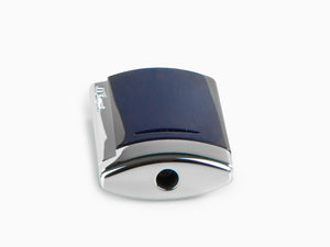 S.T. Dupont Minijet Lighter, Chrome, Lacquer, Blue, 010801