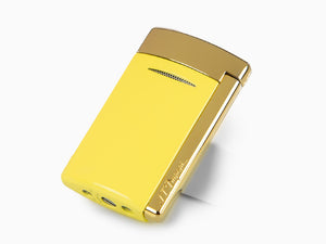 S.T. Dupont Minijet Lighter Vanille, Golden PVD, Yellow, 010880