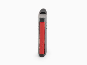 S.T. Dupont Maxijet Lighter, Chrome, Red/Black Matte, 020160N