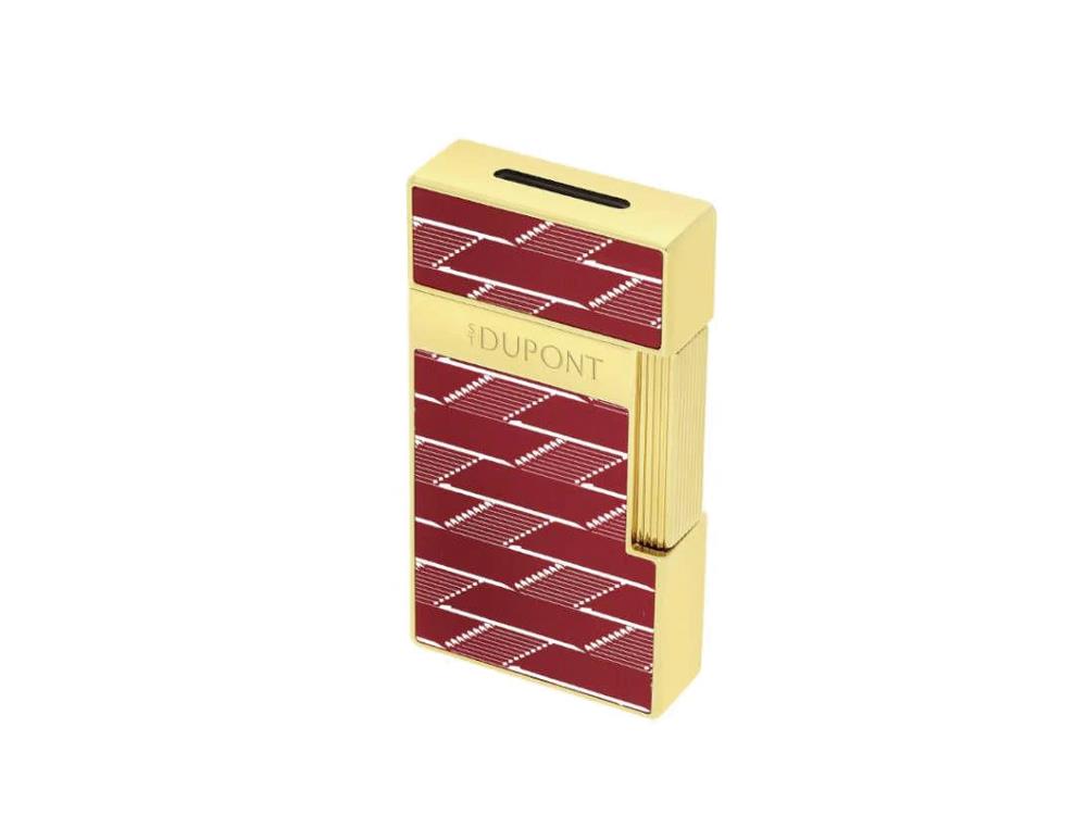 S.T. Dupont Biggy Monogram 1872 Lighter, Burgundy, Limited Edition, 025078B