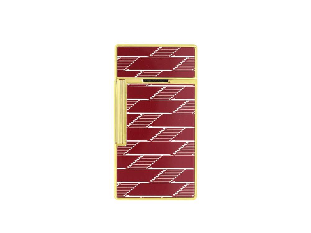 S.T. Dupont Biggy Monogram 1872 Lighter, Burgundy, Limited Edition, 025078B