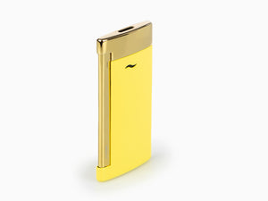 S.T. Dupont Slim7 Lighter Vanille, Golden PVD, Yellow, 027780