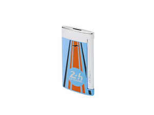 S.T. Dupont 24H Du Mans Slim7 Lighter, Palladium, Blue, 027789