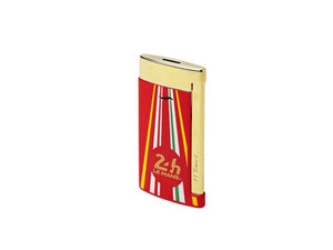 S.T. Dupont 24H Du Mans Slim7 Lighter, Palladium, Red, 027790