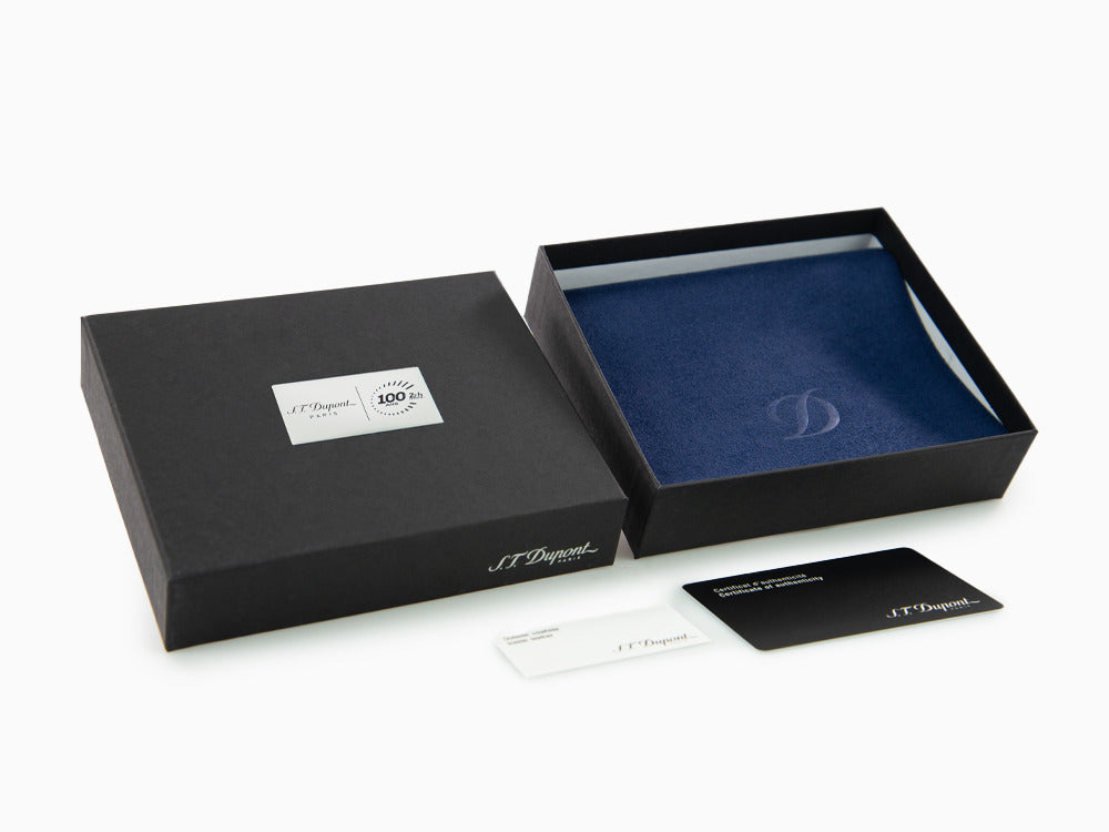 S.T. Dupont 24H Du Mans Credit card holder, Leather, Blue, 6 Cards, 161411